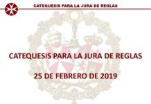 Catequesis y jura de reglas de los nuevos hermanos